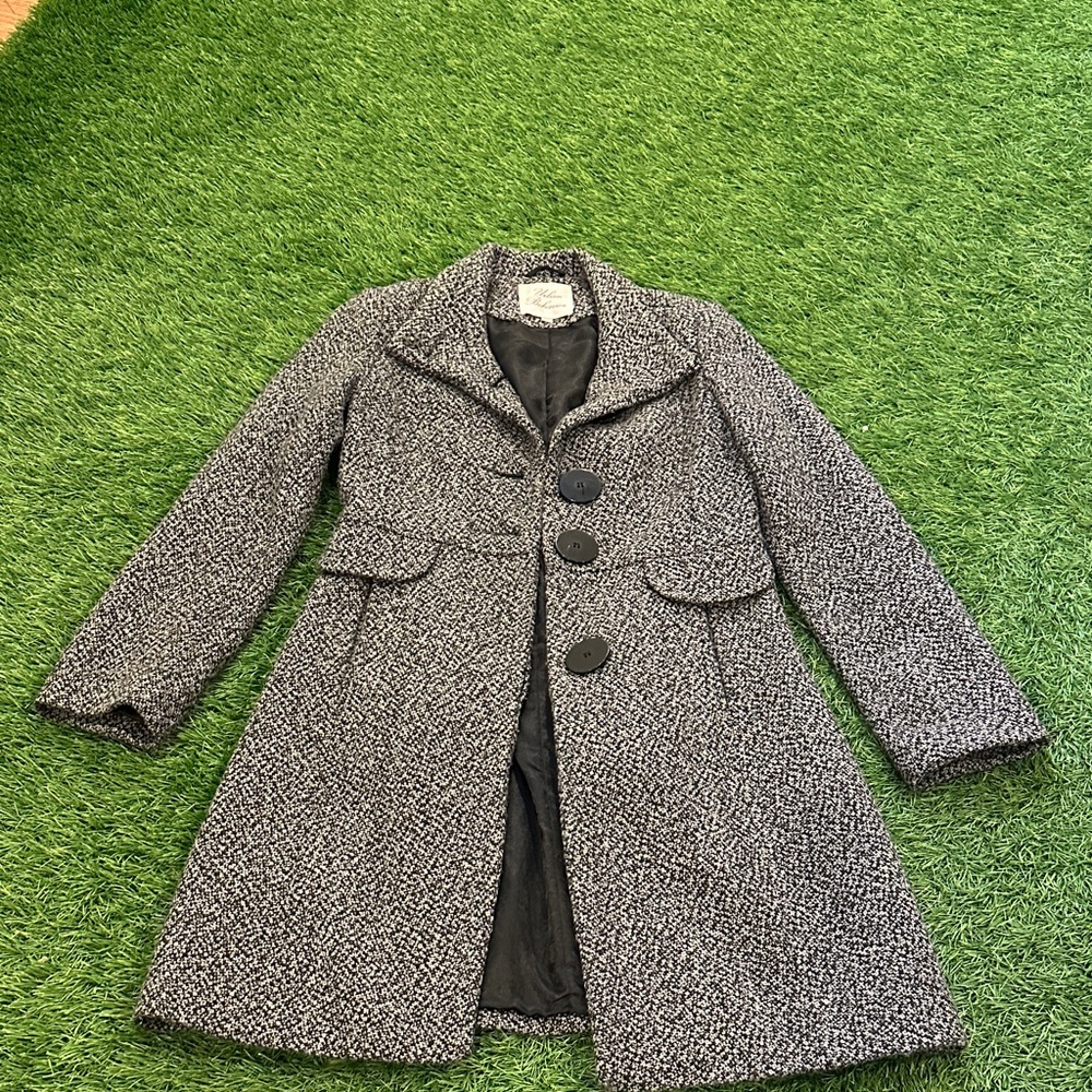 Urban Behavior Black and White Trench Coat